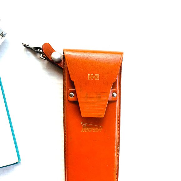 Vntg 1960's KEUFFEL & ESSER K+E DECI-LON Slide Rule 68-1100 Case Manual - Picture 6 of 9